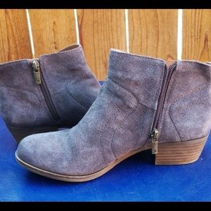 Lucky Brand grey ankle boots